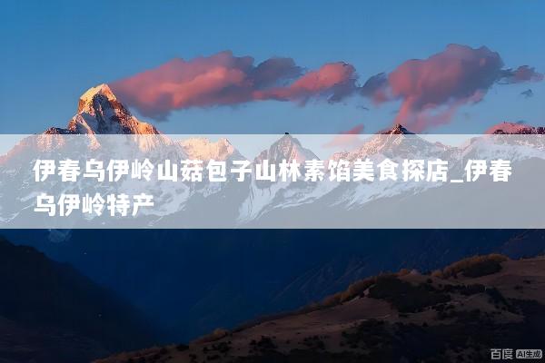 伊春乌伊岭山菇包子山林素馅美食探店_伊春乌伊岭特产