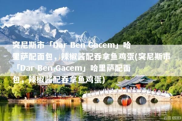 突尼斯市「Dar Ben Gacem」哈里萨配面包，辣椒酱配吞拿鱼鸡蛋(突尼斯市「Dar Ben Gacem」哈里萨配面包，辣椒酱配吞拿鱼鸡蛋)
