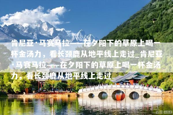 肯尼亚·马赛马拉——在夕阳下的草原上喝一杯金汤力，看长颈鹿从地平线上走过_肯尼亚·马赛马拉——在夕阳下的草原上喝一杯金汤力，看长颈鹿从地平线上走过