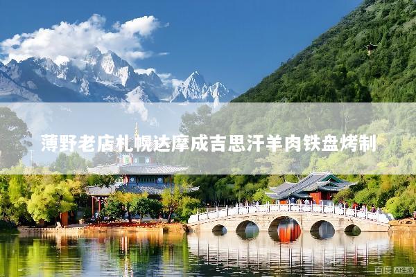 薄野老店札幌达摩成吉思汗羊肉铁盘烤制