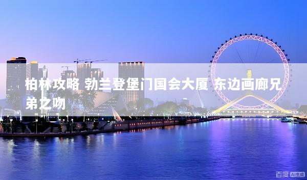 柏林攻略 勃兰登堡门国会大厦 东边画廊兄弟之吻